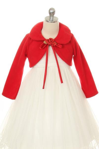 Classic Fleece Bolero 10 / Red
