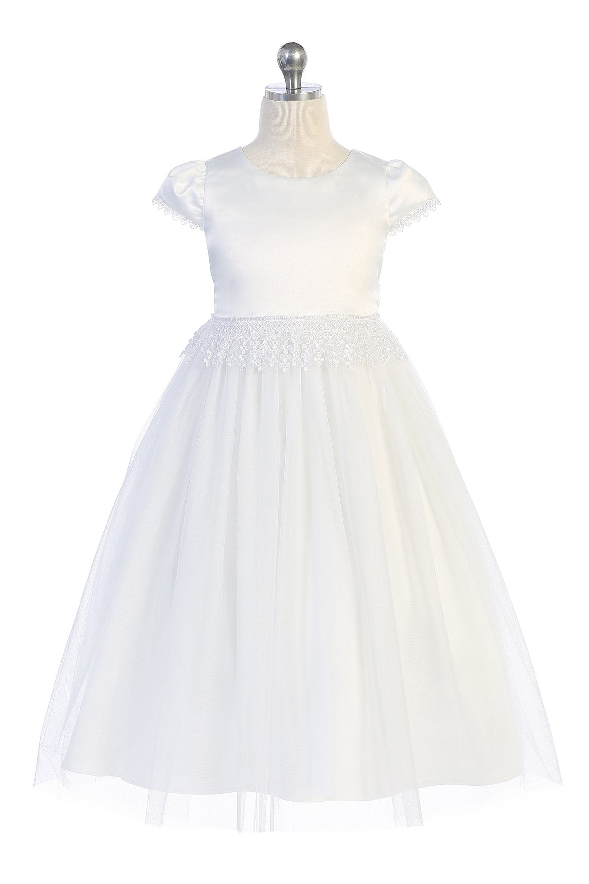 Dress - Chandelier Trim Communion Dress