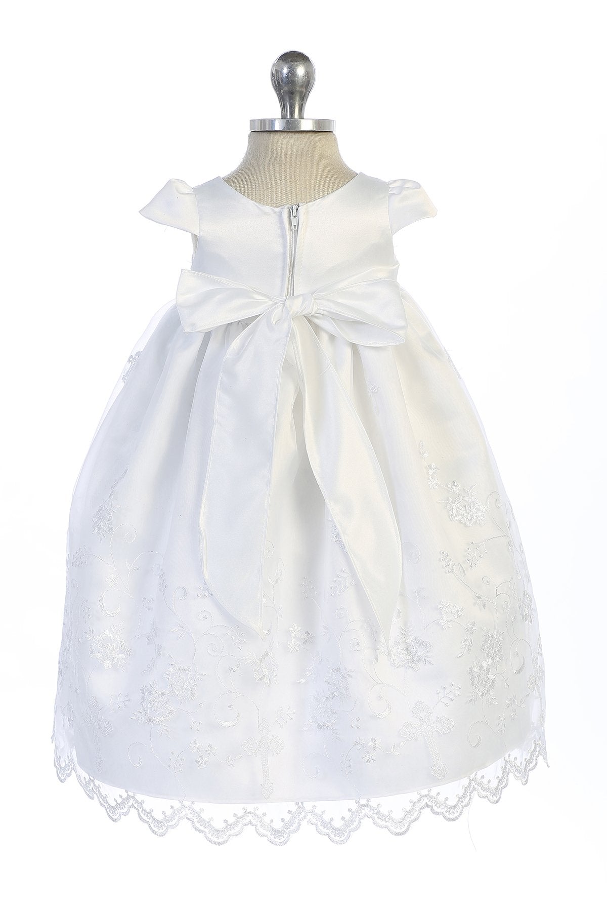 Dress - Cross Embroidered Christening Gown