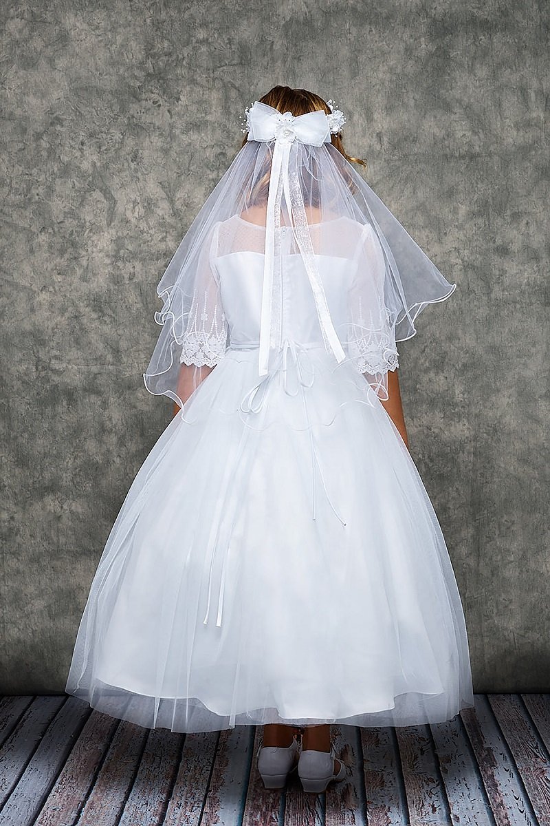 Dress - Embroidery Mesh Half Sleeve Dress