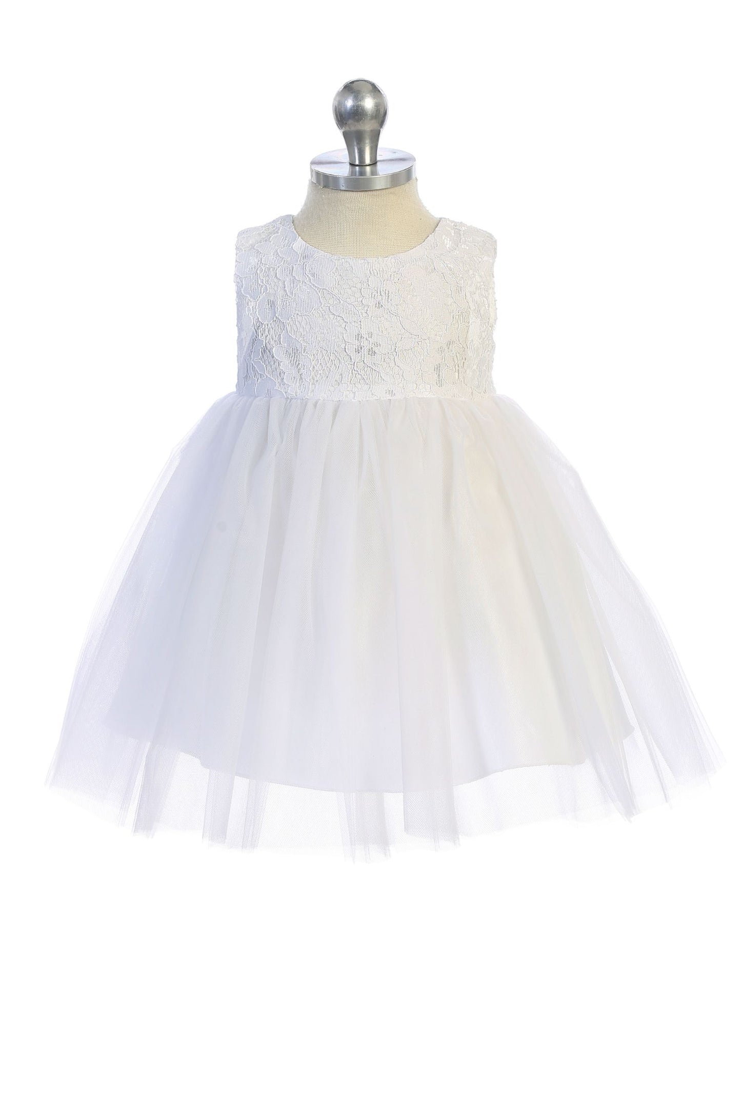 Dress - Lace Illusion Baby Dress