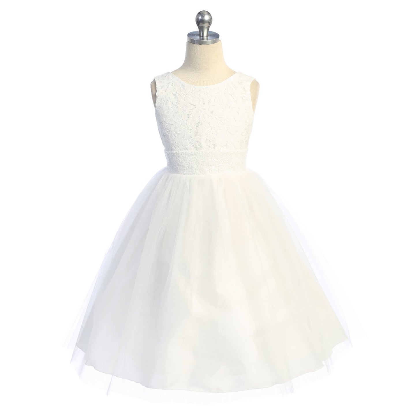 Dress - Lace Sequin Back V Dress