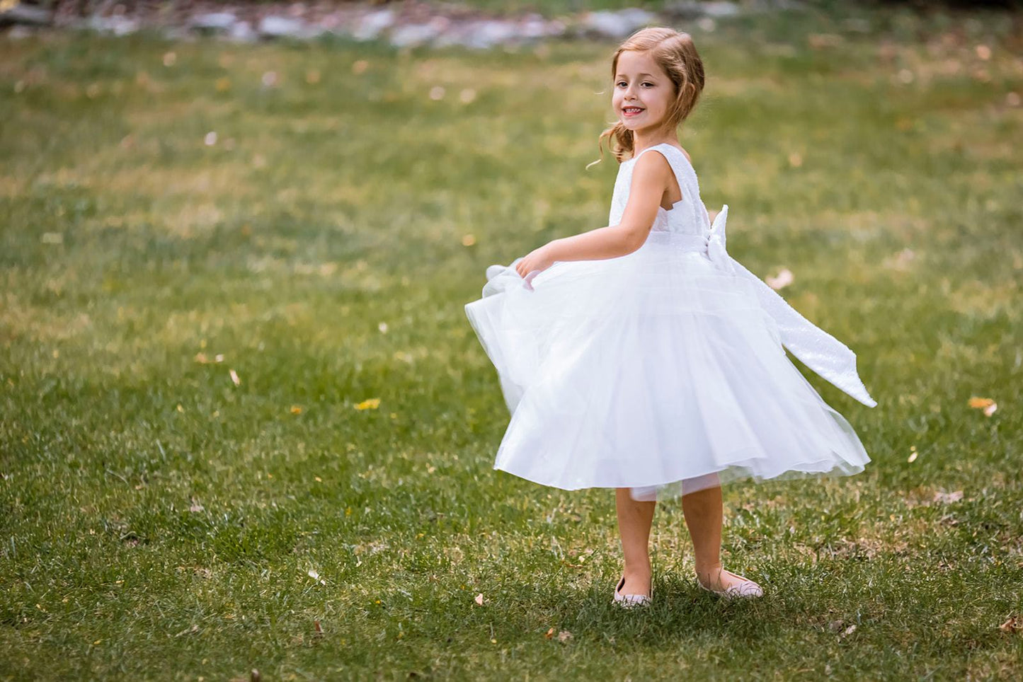 Dress - Lace Sequin Back V Dress