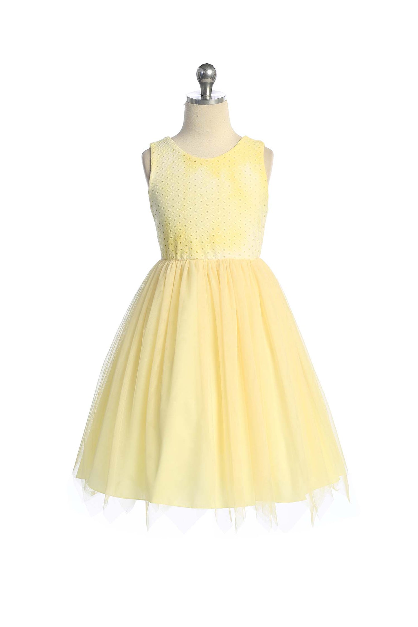Dress - Ombre Eyelet Stretch Mesh Dress