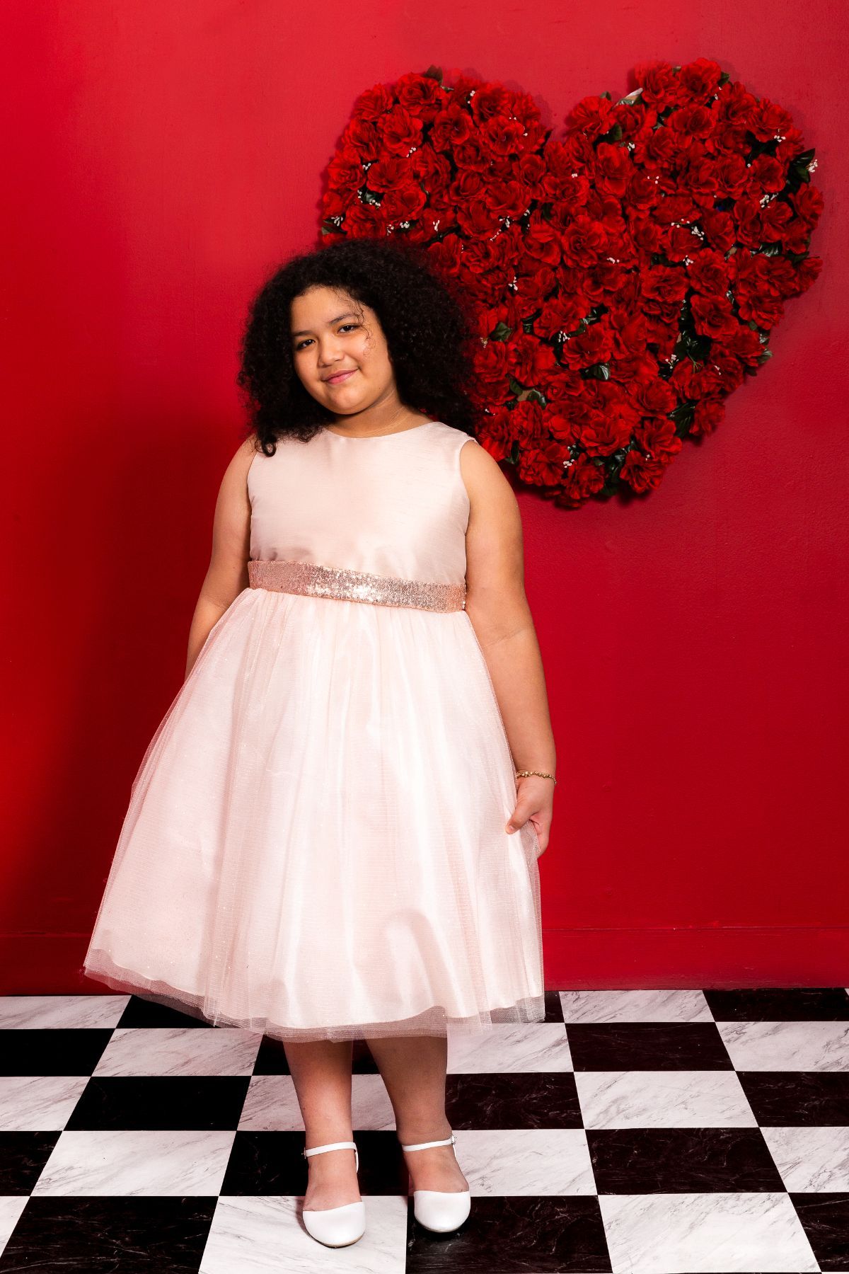 Sequin Plus Size Dresses Blush/Rose Gold Sequins V Back & Bow Plus Size Girls Dress Kid's Dream Sequin Plus Size Dresses Blush/Rose Gold Sequins V Back & Bow Plus Size Girls Dress Kid's Dream