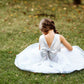 Dress - Silver Sequin Back V Plus Size Girl Dress