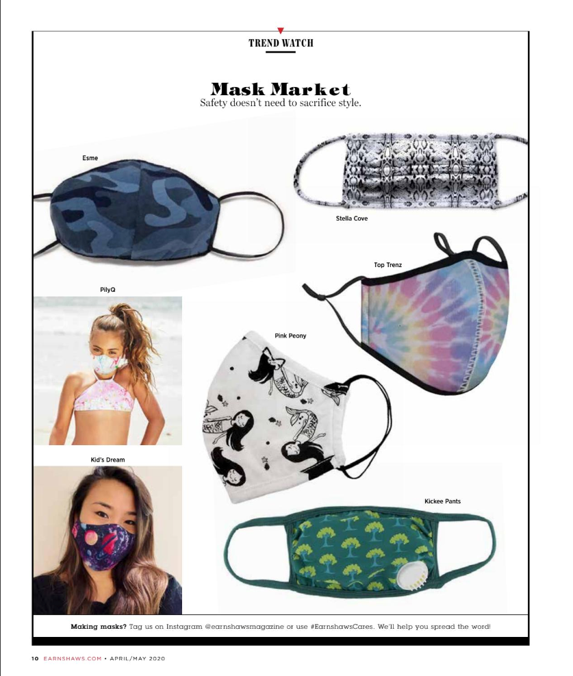 Mask Feature in Earnshaw's Magazine April/May Issue