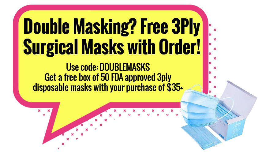 Double Masking? We got you! Free 3Ply Surgical Masks!