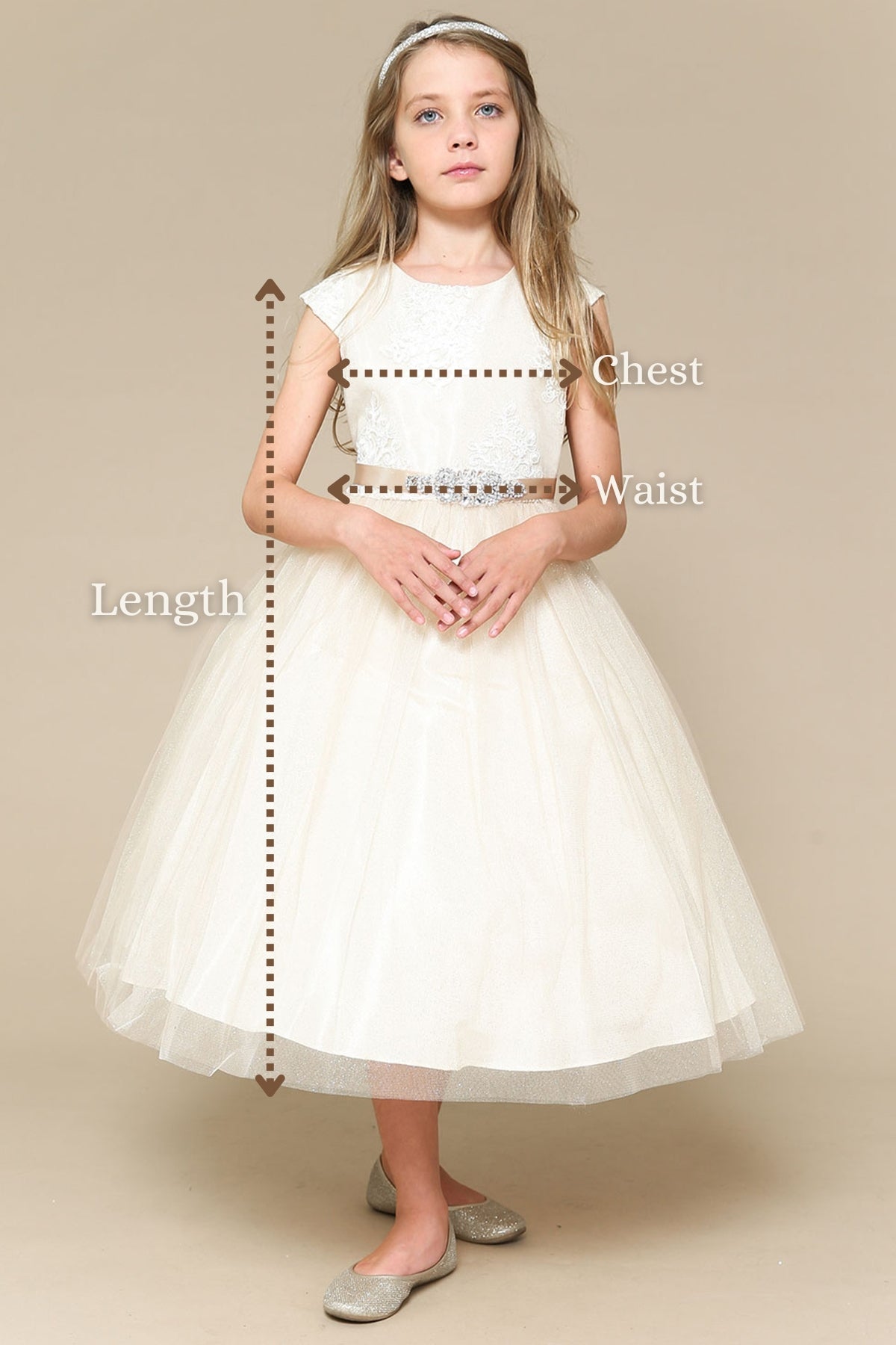 Flower Girl popular Dress with Rhinestone Flower Sash. Custom and plus sizes available.