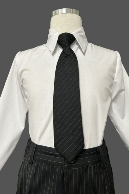 Five-Piece Regular Fit Suit with Striped Pattern for Boys