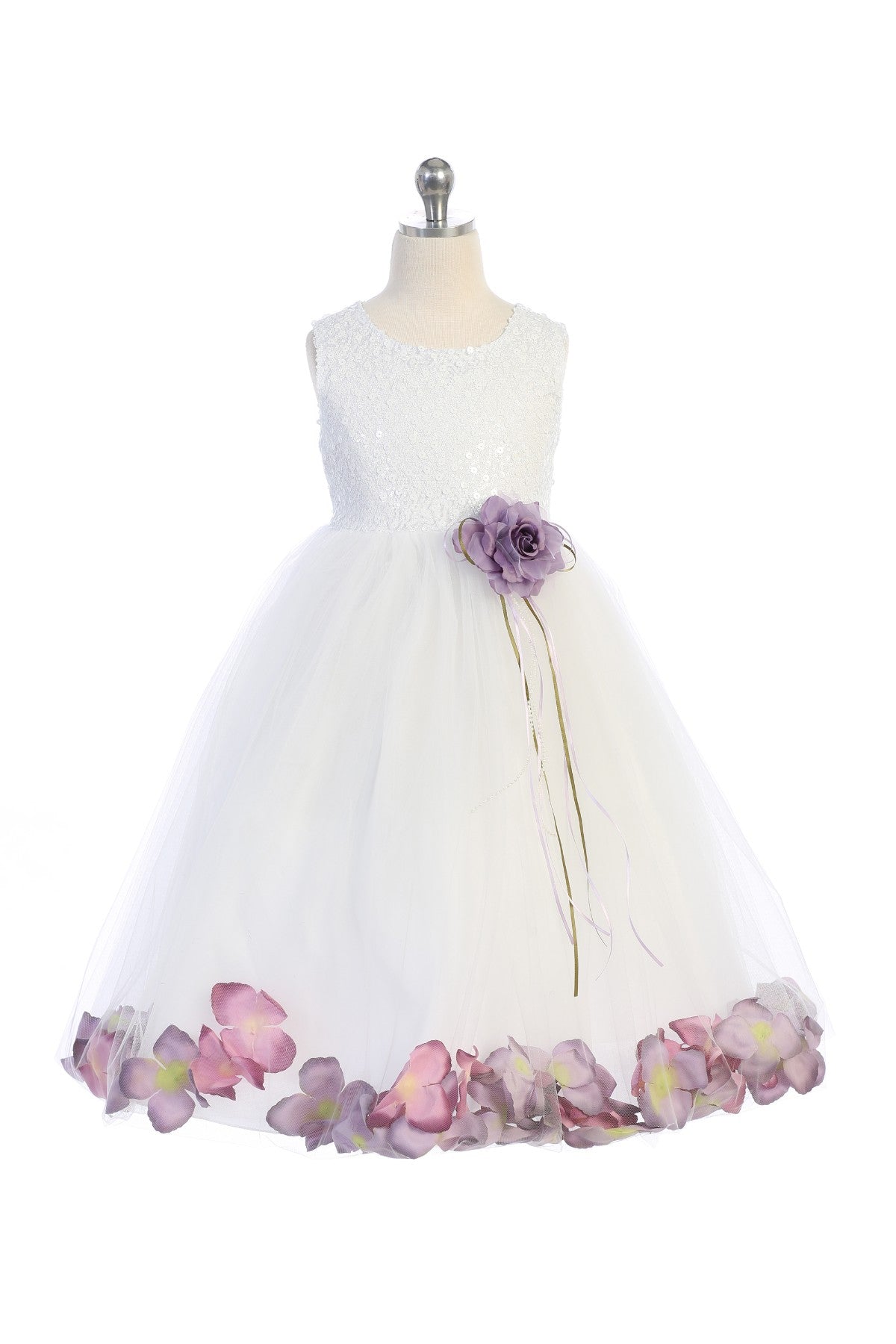Sequin top flower girl dress hotsell