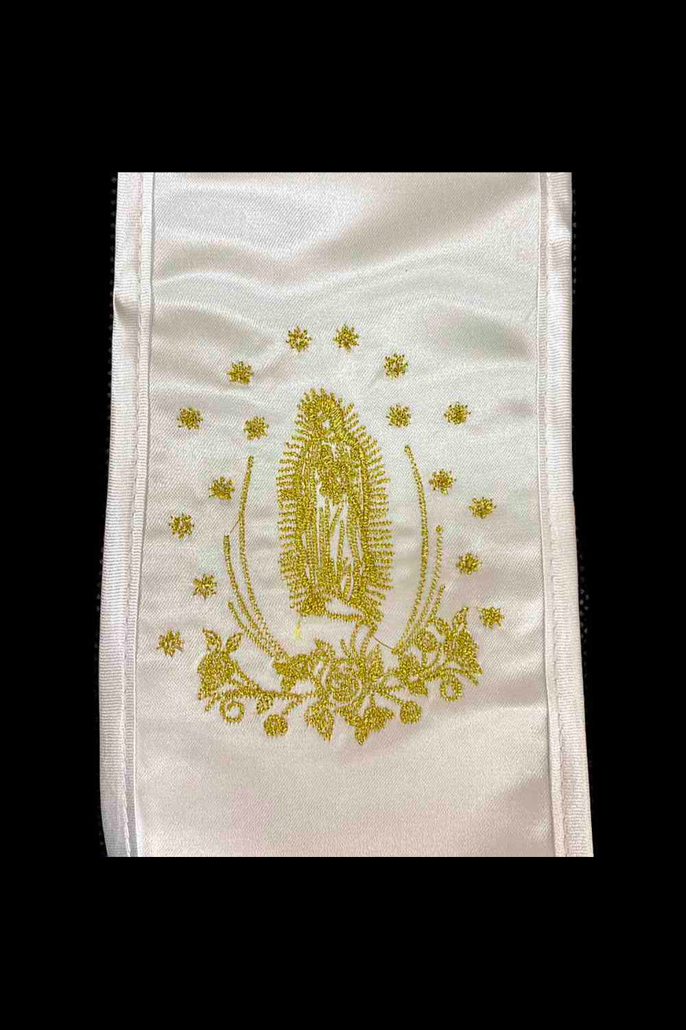 Six-Piece Tailcoat Set with Virgin Mary and Cross Accents for Boys