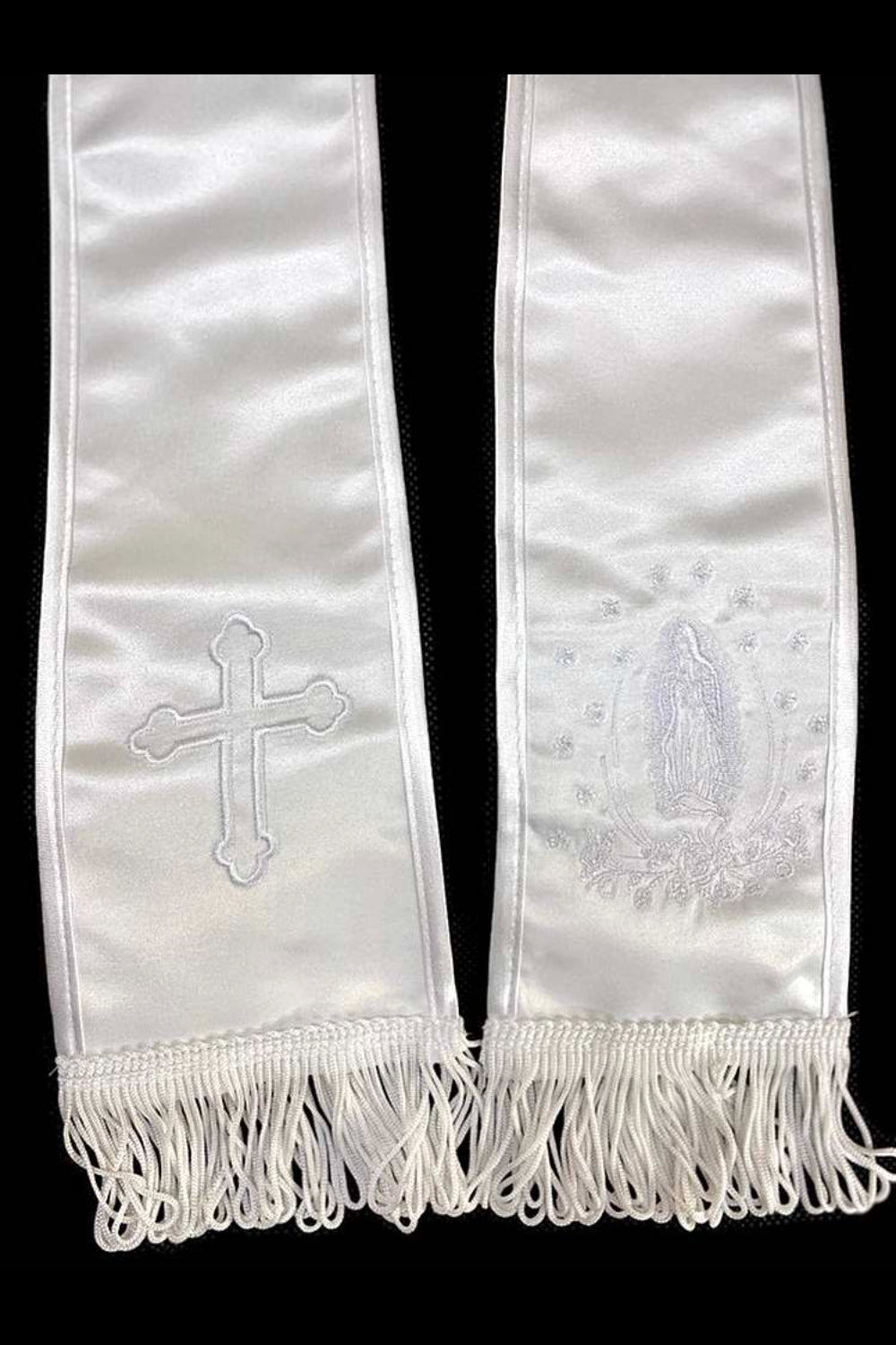 Six-Piece Tailcoat Set with Virgin Mary and Cross Accents for Boys