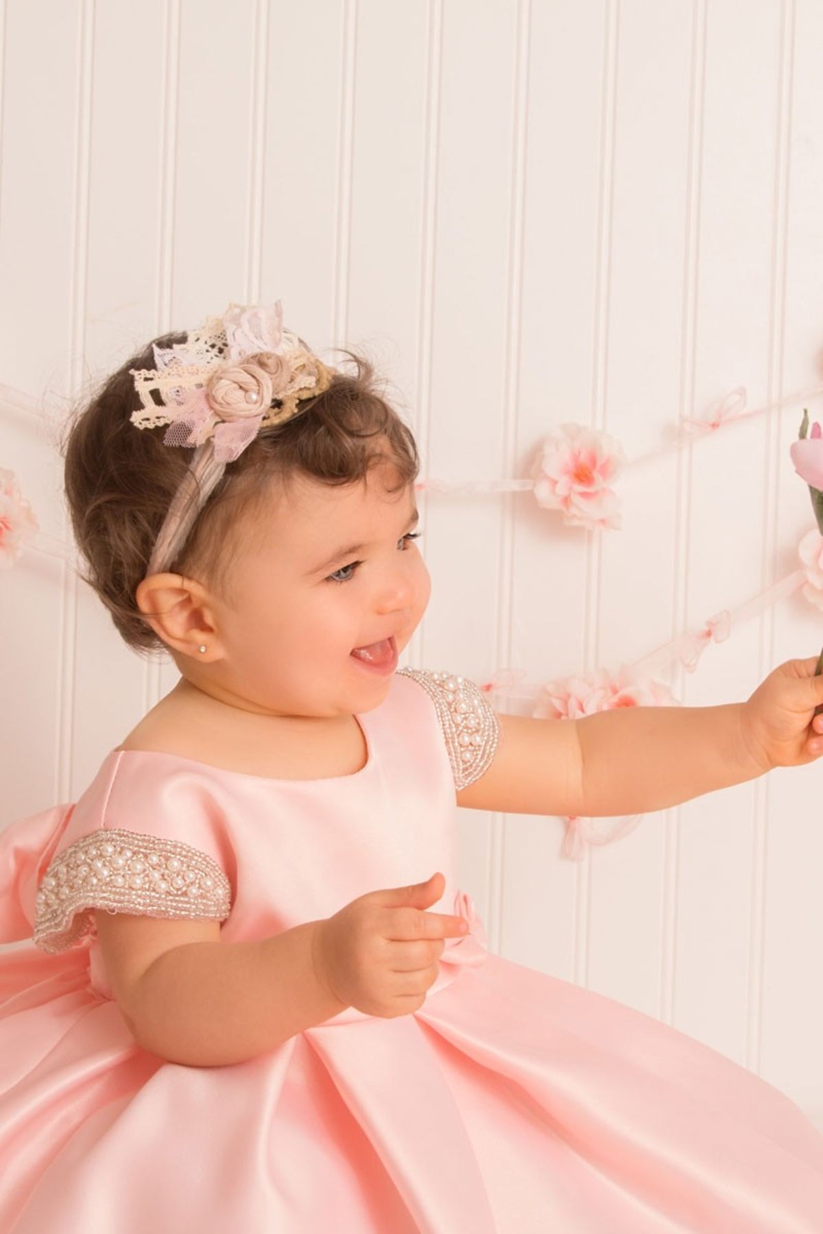 Blush pink baby clearance dress