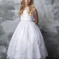 Ella Lace Girls Dress with Pearl Belt and Plus Size