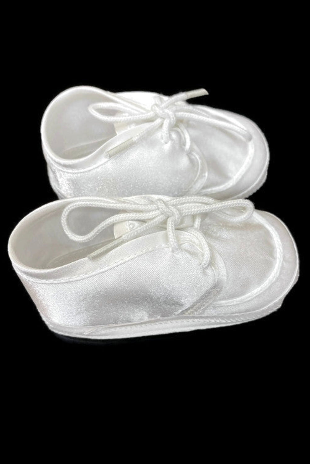 Soft-Soled White Baptism Shoes for Baby Boys