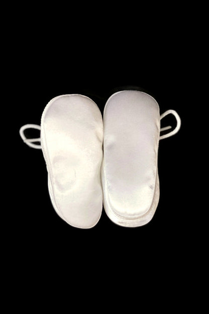 Soft-Soled White Baptism Shoes with Cross Detail for Baby Boys
