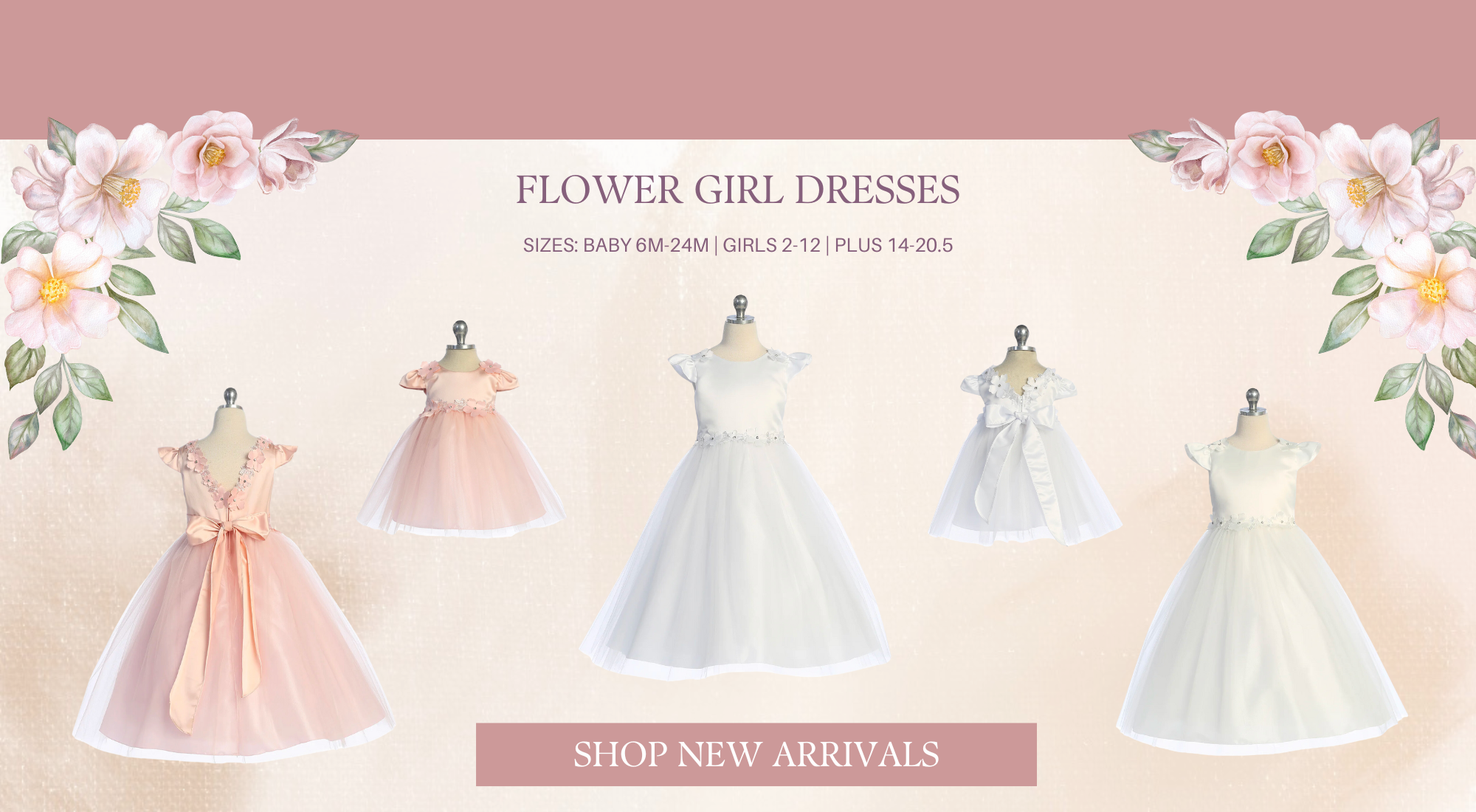 Amazon.com: ekidsbridal Floral Rose Petals Ivory Flower Girl Dress Pageant  Dresses Bridesmaid Dress Birthday Girl Dress 007s S: Clothing, Shoes &  Jewelry