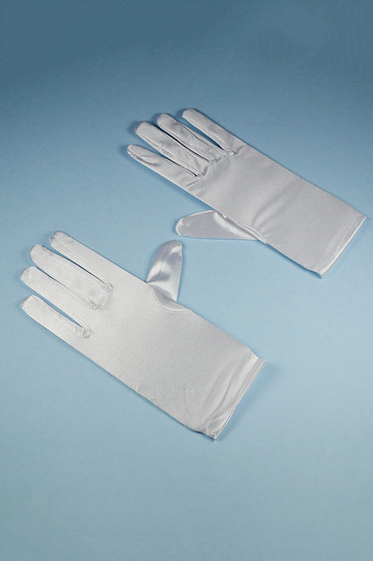 Satin Wrist-Length Gloves for Children