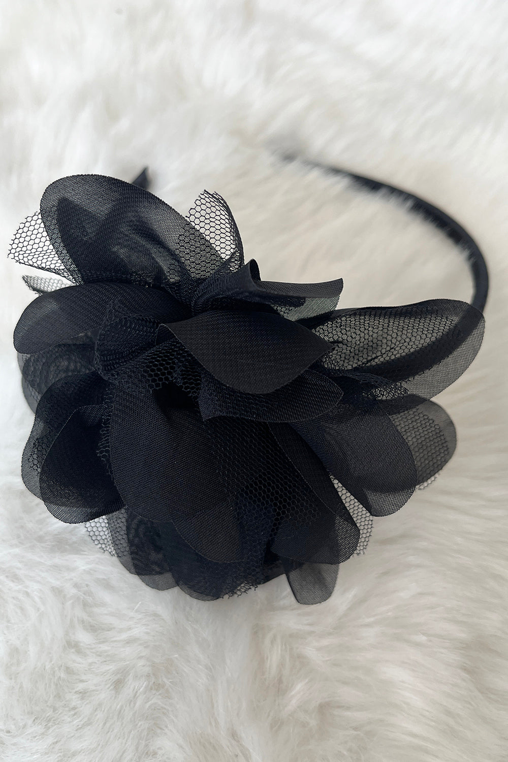 Large Mesh Flower Headband