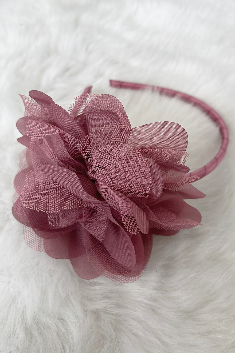 Large Mesh Flower Headband