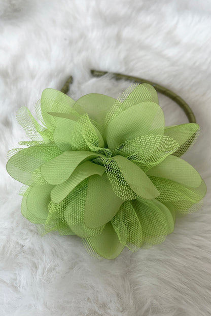 Large Mesh Flower Headband