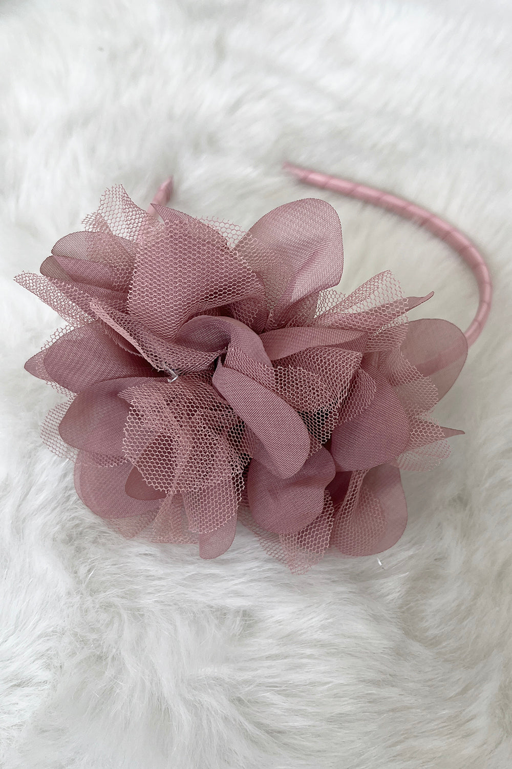 Large Mesh Flower Headband