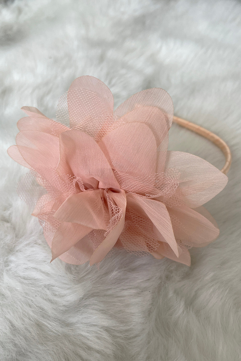 Large Mesh Flower Headband