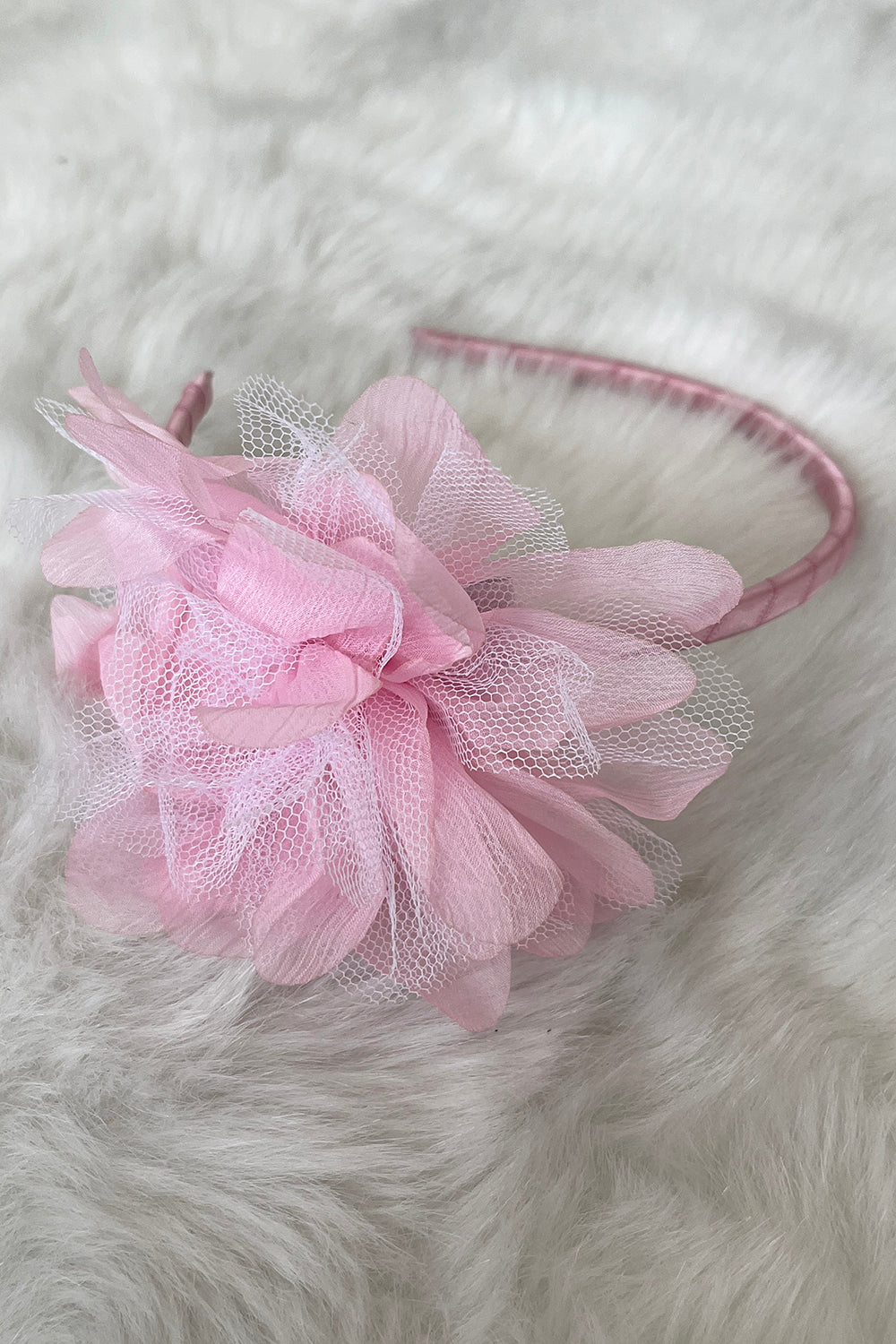 Large Mesh Flower Headband