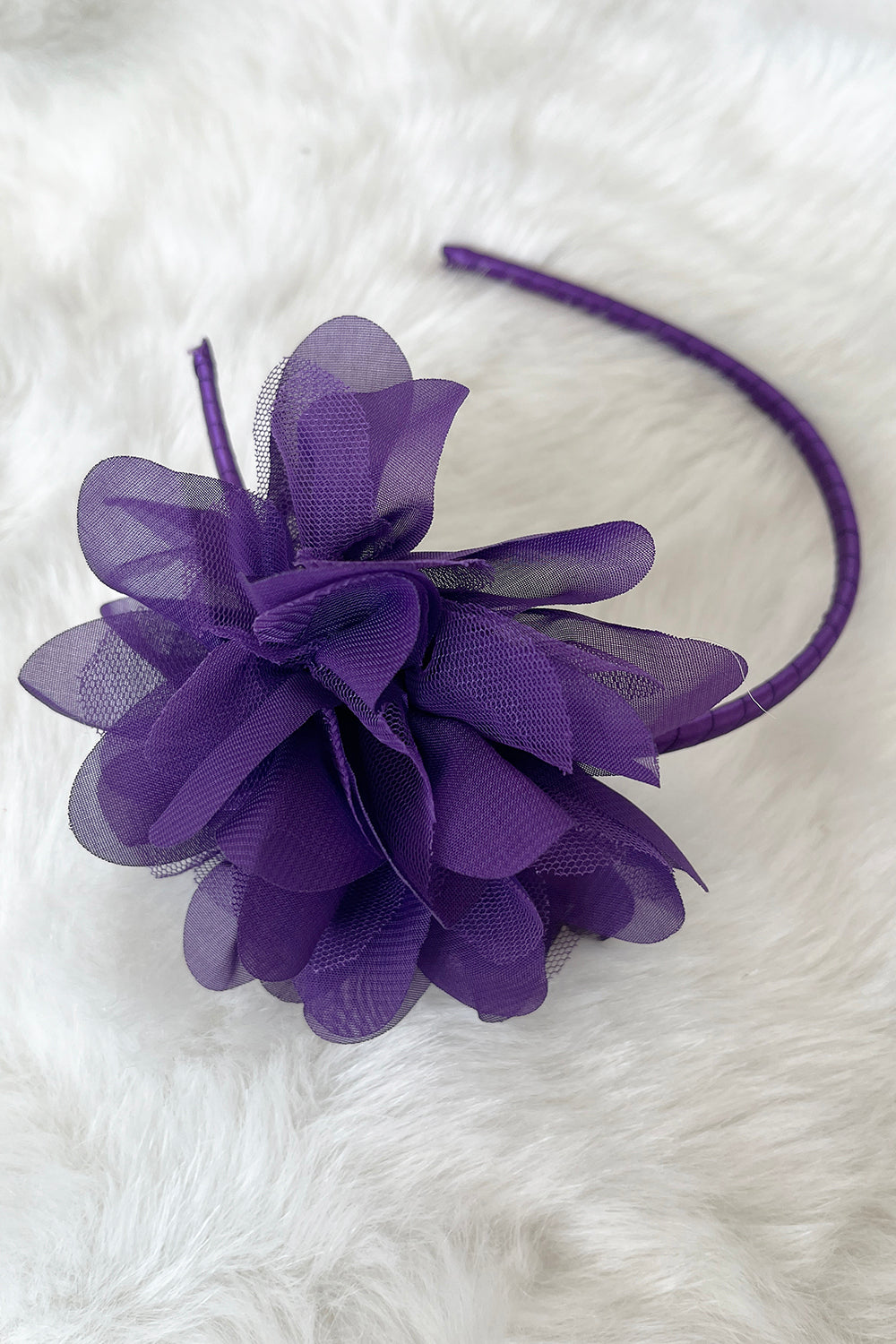 Large Mesh Flower Headband