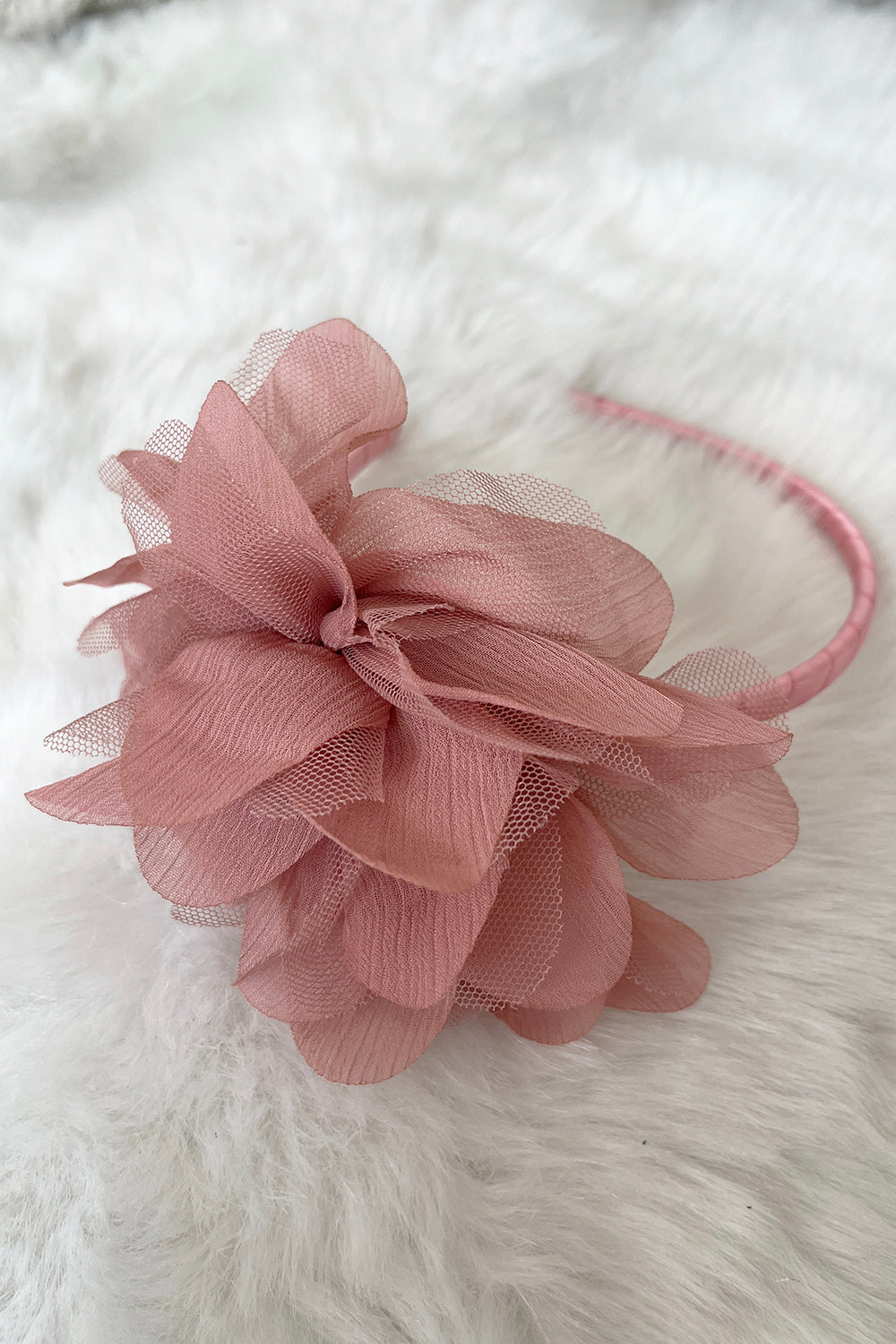 Large Mesh Flower Headband