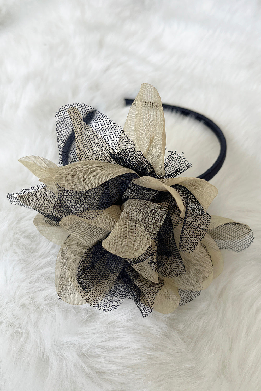 Large Mesh Flower Headband