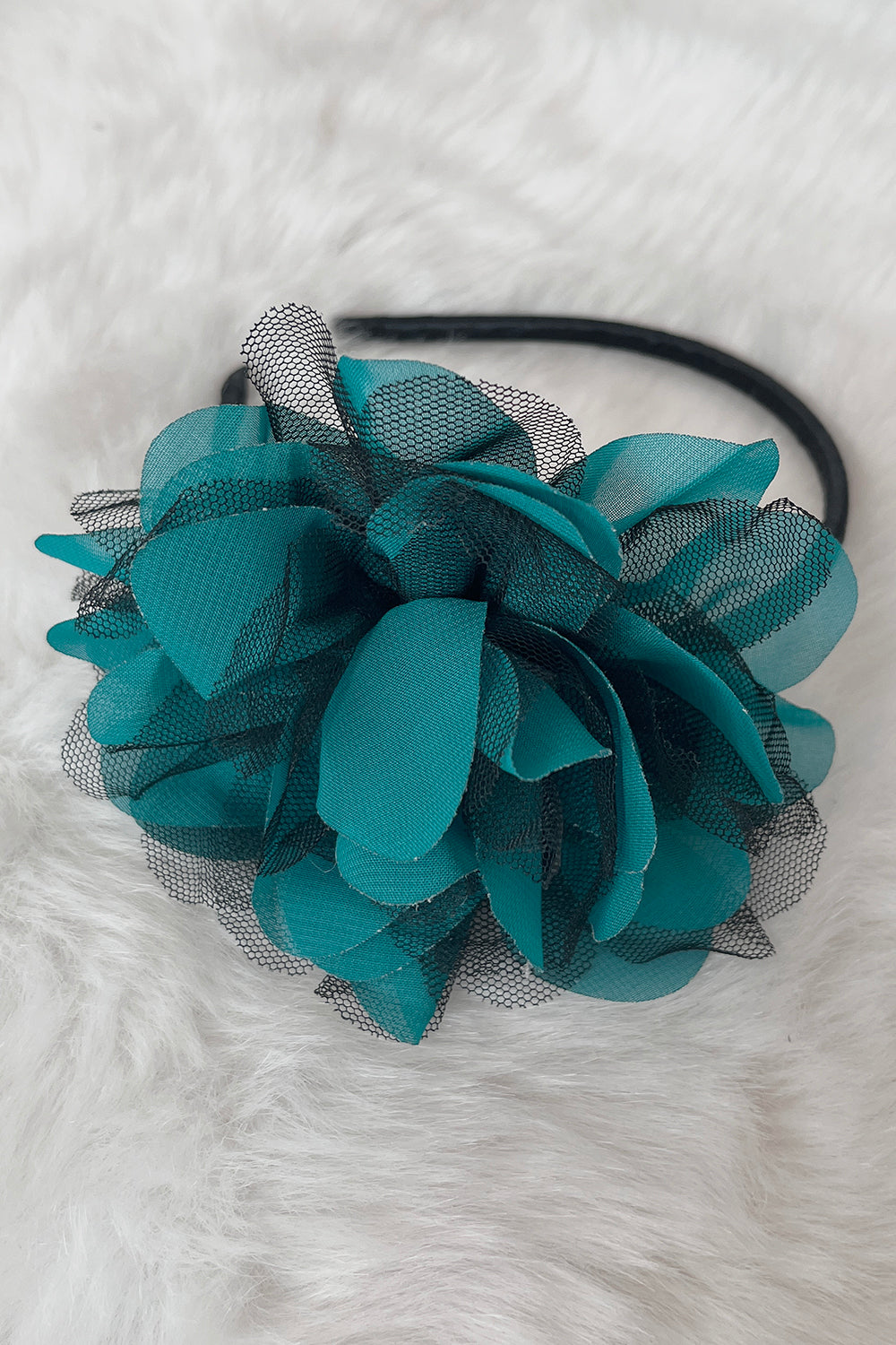 Large Mesh Flower Headband