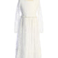 Dress - Long White Lace Maxi Boho Girls Dress
