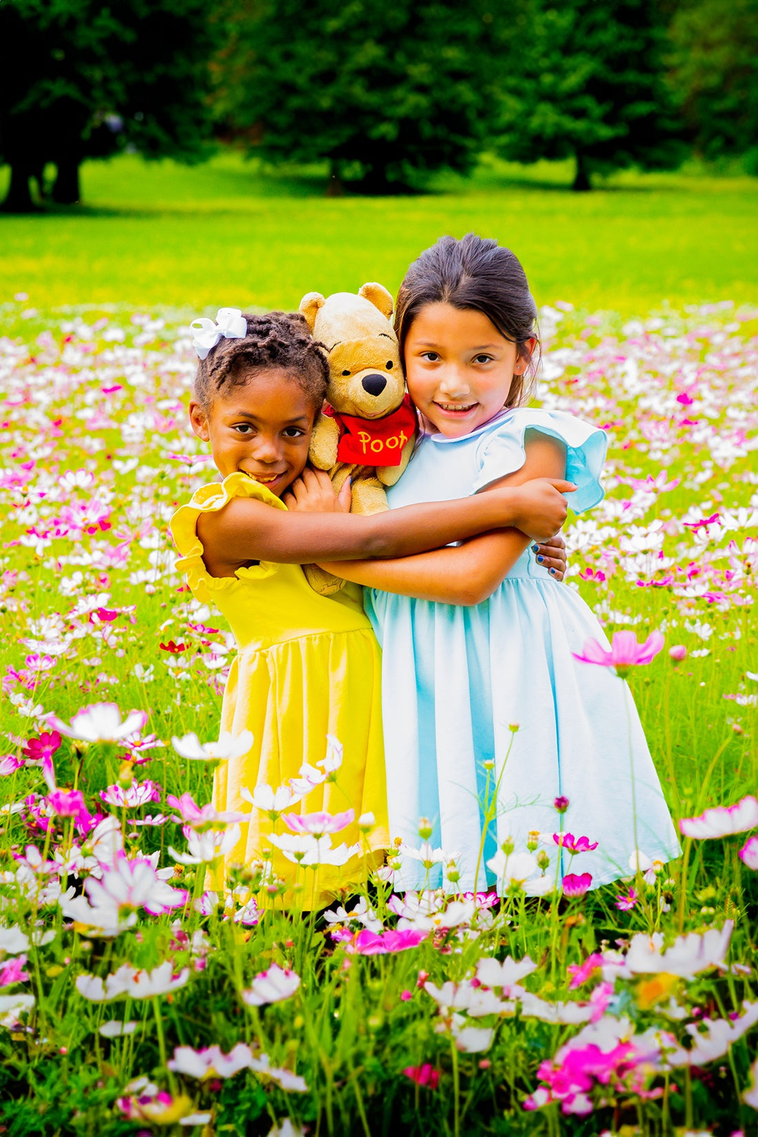 White cotton top dress girls