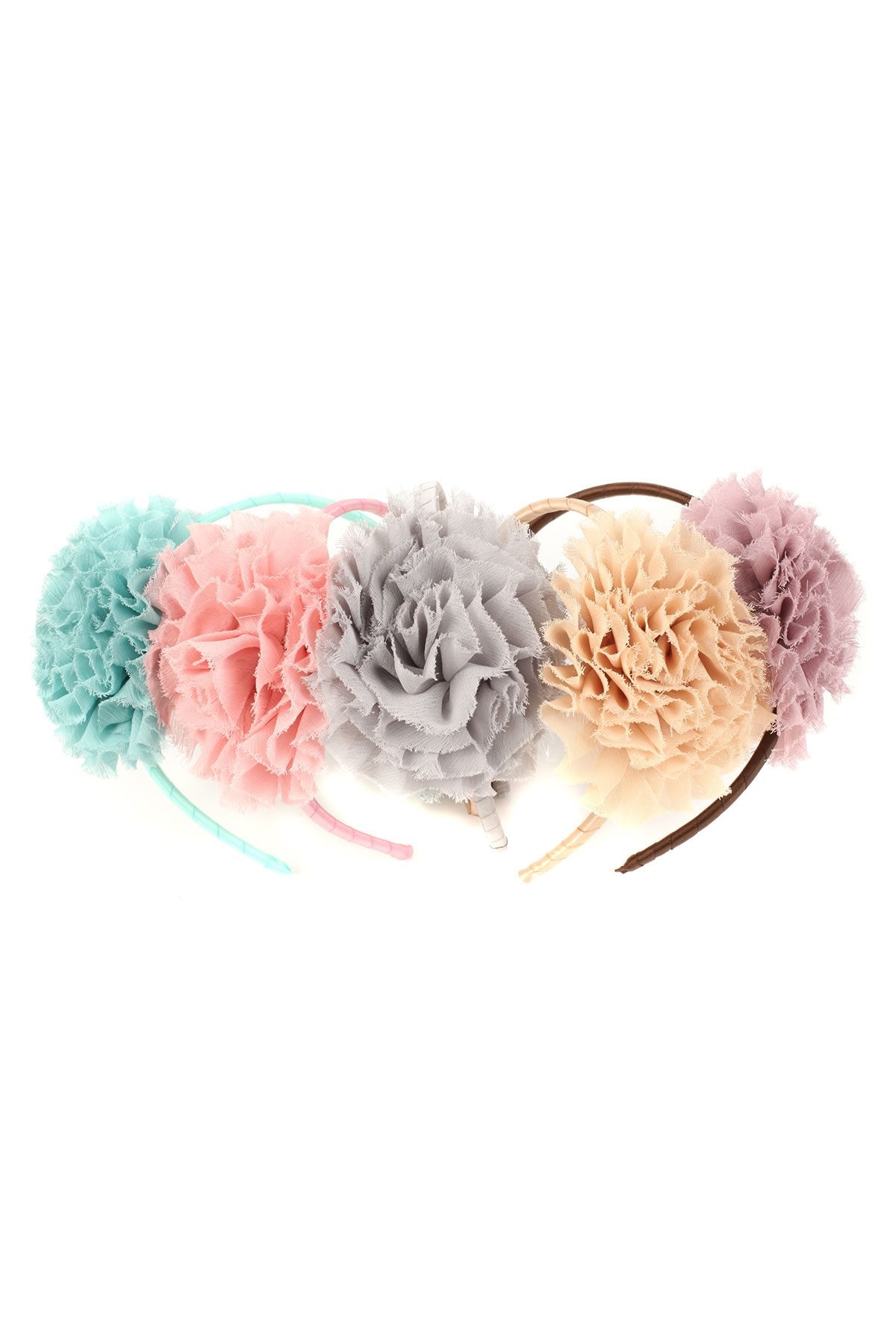 Chiffon best sale flower headband