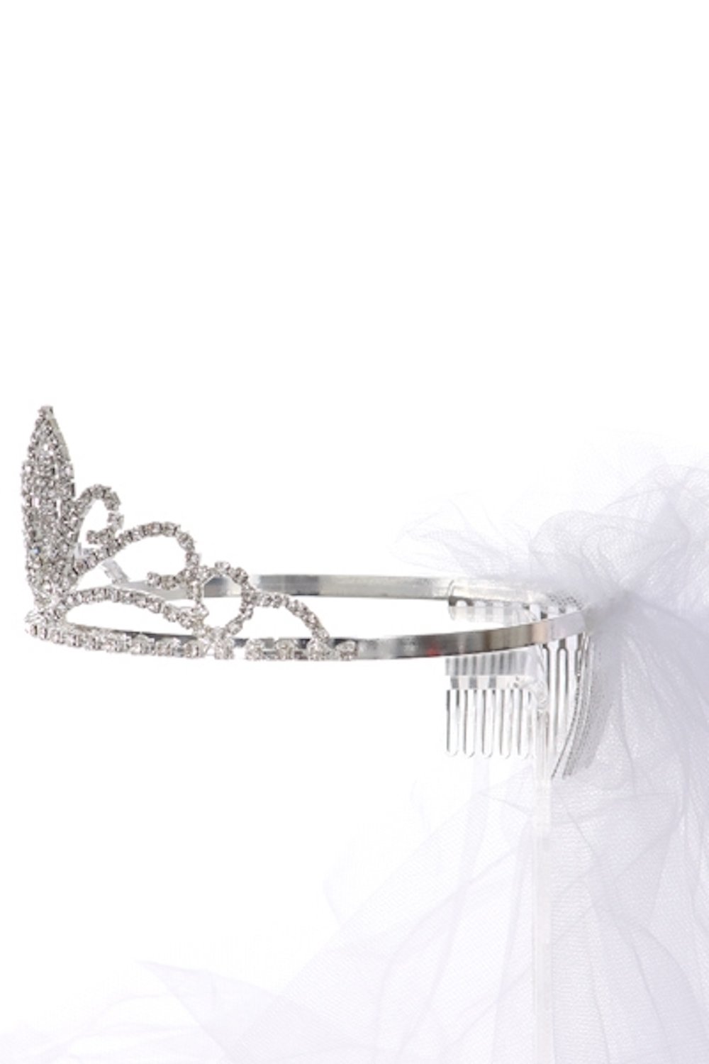 Accessories - Cross Tiara With Veil