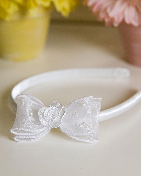 Accessories - Organza Bow Headband