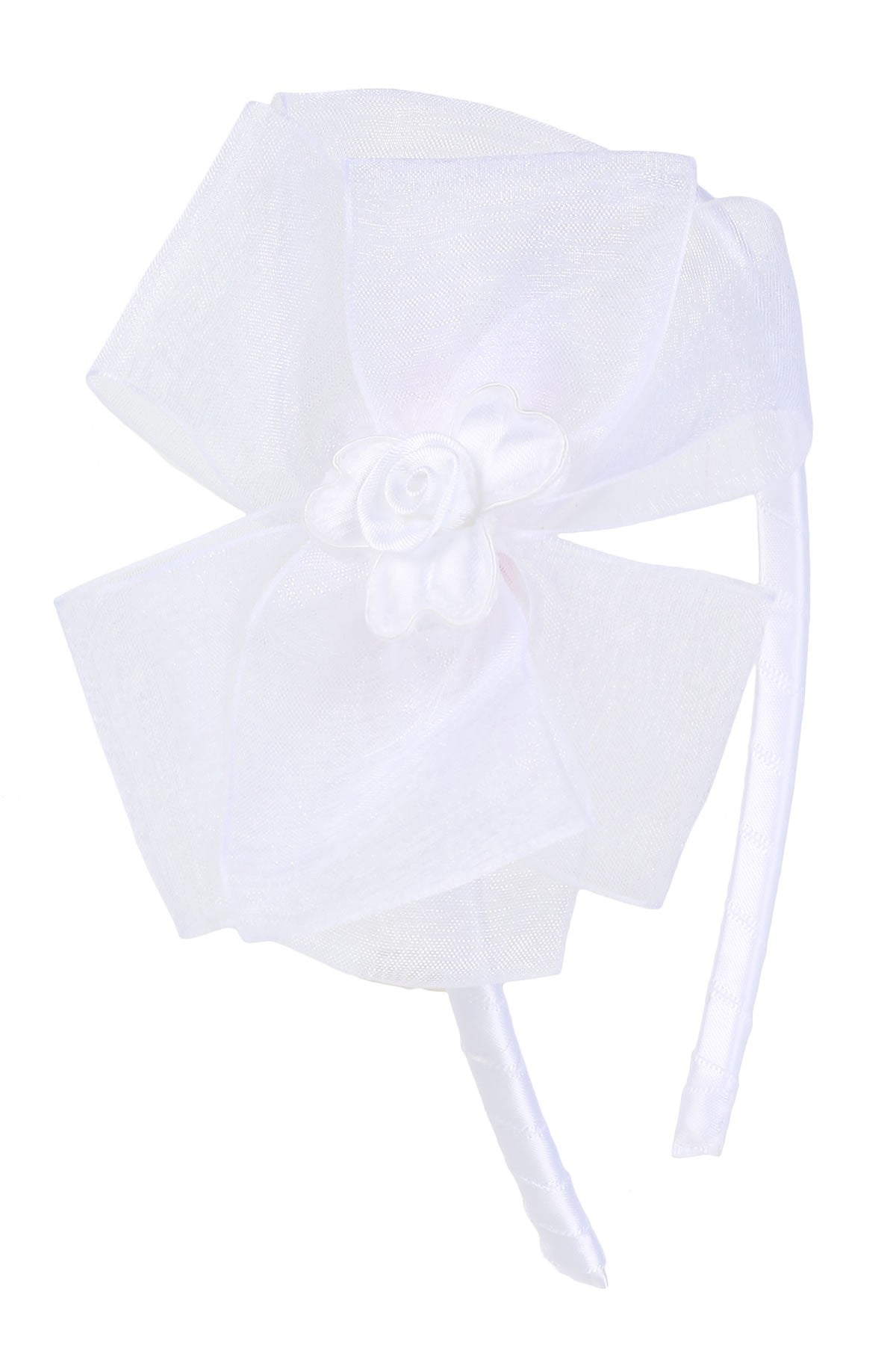 Personalized Organza Bow Hairband ( sequins) main image 1