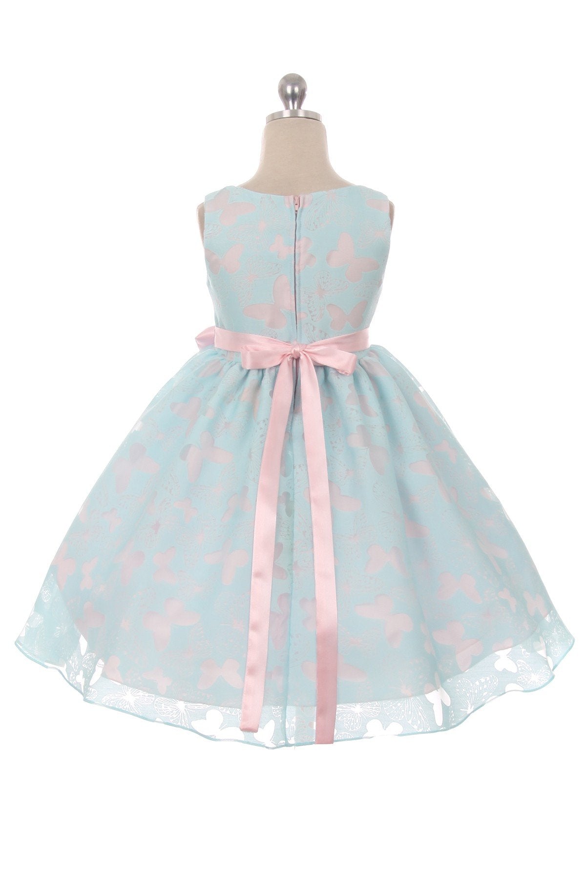 butterfly dress ladies Butterfly Burnout Organza Girls Dress with Plus Sizes