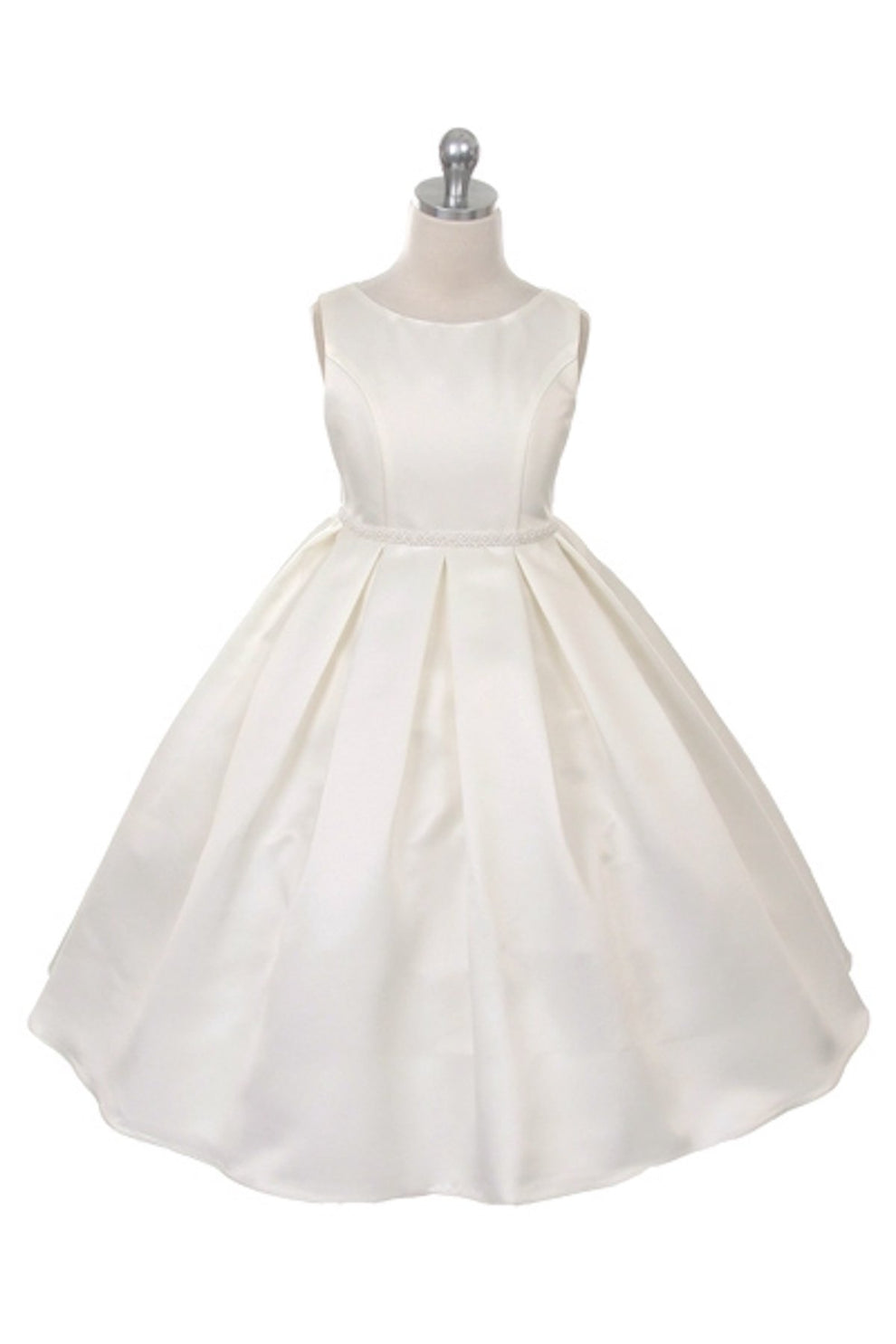 Plain Color Dream Girl Pleated Dress