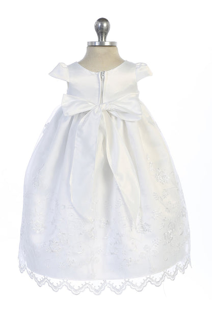 Dress - Cross Embroidered Christening Gown