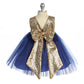 Dress - Gold Sequin V Back Baby Dress