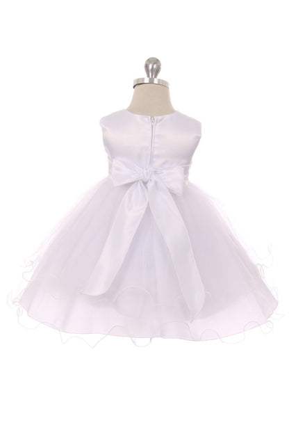 Dress - Lace & Beads Trim Baby Dress