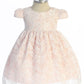 Dress - Lace V Back Bow Baby Dress