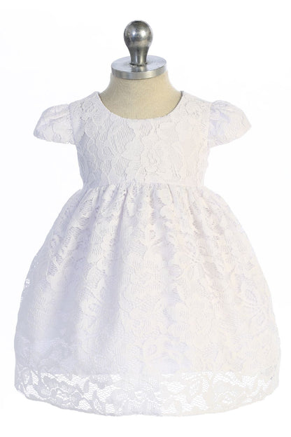 Dress - Lace V Back Bow Baby Dress