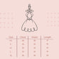 Dress - Lace V Back Bow Baby Dress W/ Diamond Shape Rhinestone Trim