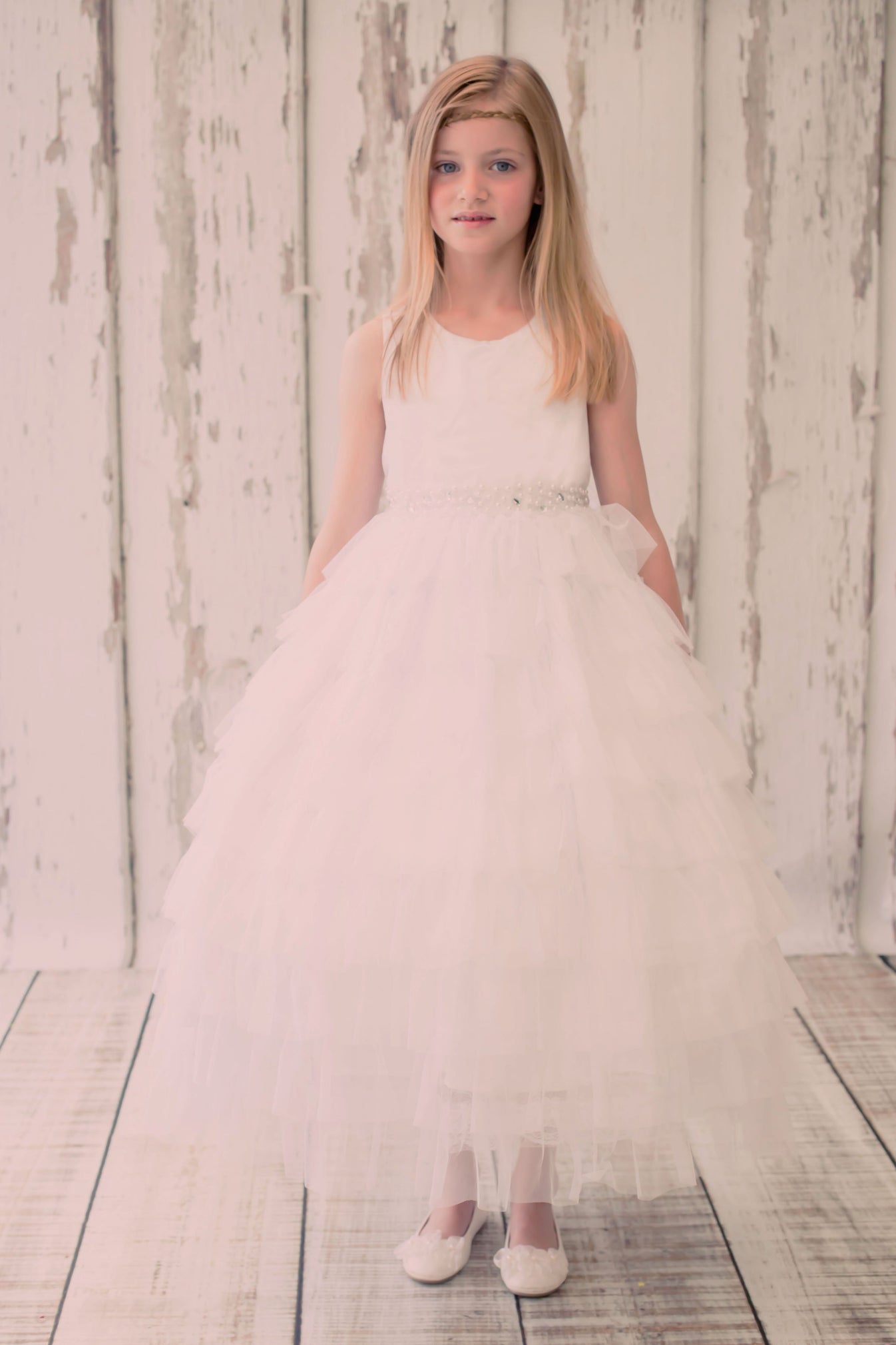 Layered Mesh Princess Girls Dress – Kid's Dream