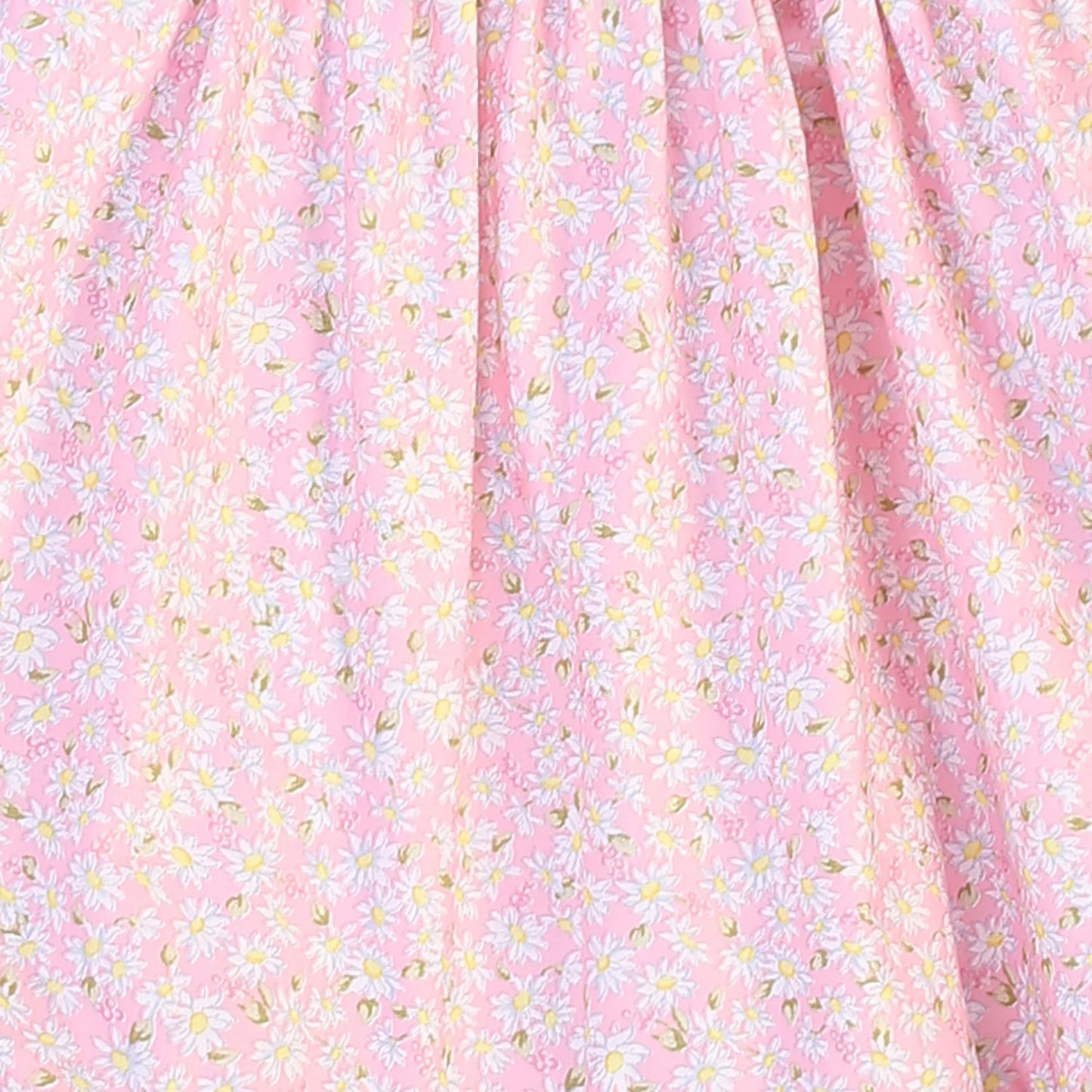 Dress - Pink Daisy Cotton Shoulder Tie Dress