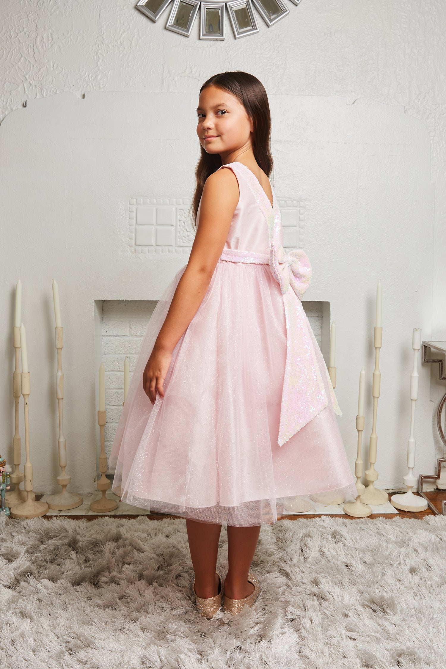 Girls iridescent clearance dress